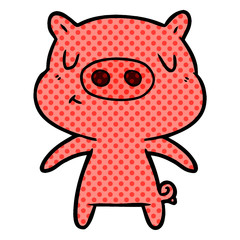 cartoon content pig
