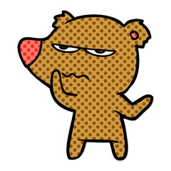 angry bear cartoon