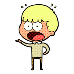 cartoon shocked man