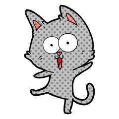 funny cartoon cat