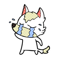 cartoon crying wolf