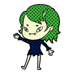 cartoon friendly vampire girl