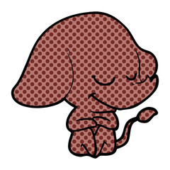 cartoon smiling elephant
