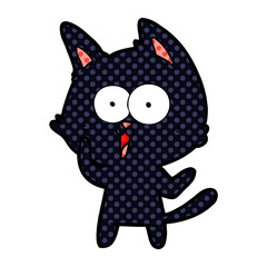 funny cartoon cat