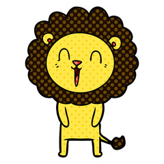 laughing lion cartoon