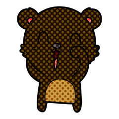 happy cartoon bear
