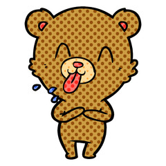 rude cartoon bear