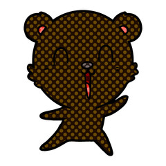 happy cartoon bear