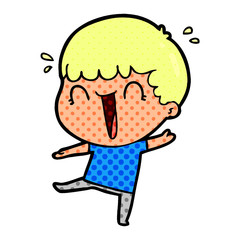 laughing cartoon man