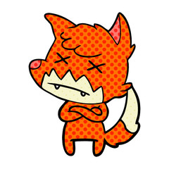 cartoon dead fox