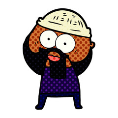 cartoon bearded man