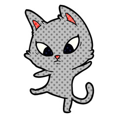 confused cartoon cat
