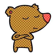 happy cartoon bear