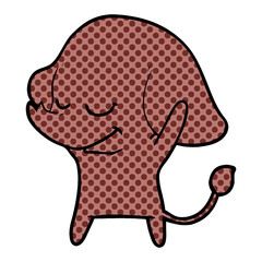 cartoon smiling elephant