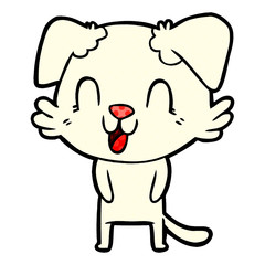 laughing cartoon dog