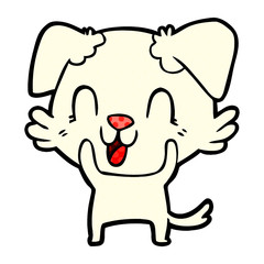 laughing cartoon dog