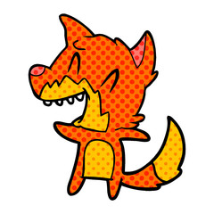 laughing fox cartoon