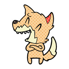 laughing fox cartoon