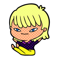 cartoon woman