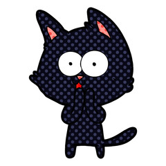funny cartoon cat