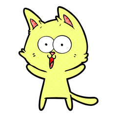 funny cartoon cat