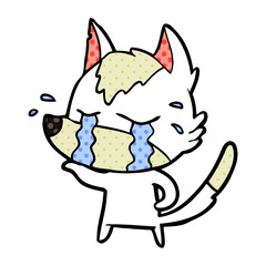 cartoon crying wolf