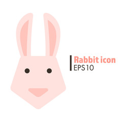 Rabbit zodiac icon vector