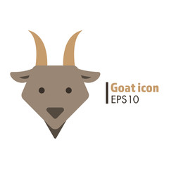 goat chinese zodiac icon vector