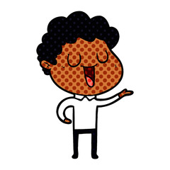 laughing cartoon man