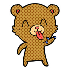 rude cartoon bear