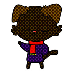 cute cartoon dog