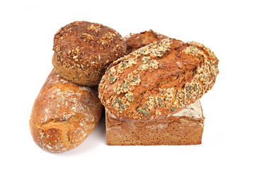 Fünf Sorten Brot