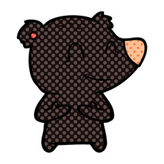 friendly bear cartoon