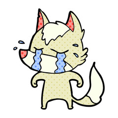 cartoon crying wolf