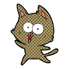 funny cartoon cat
