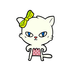 cute cartoon cat