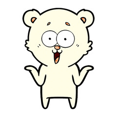 laughing teddy  bear cartoon
