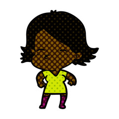 Obraz premium cartoon woman