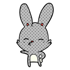curious bunny cartoon