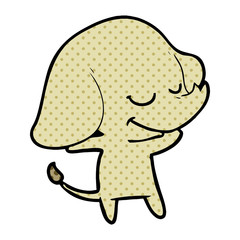 cartoon smiling elephant