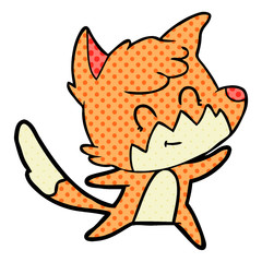 cartoon friendly fox