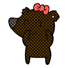 female bear cartoon