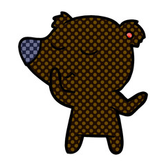 Obraz premium happy cartoon bear