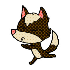 cartoon wolf whistling