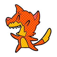 laughing fox cartoon