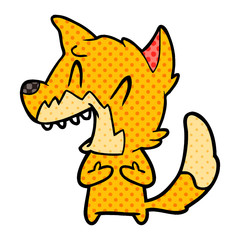 laughing fox cartoon