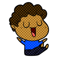 laughing cartoon man