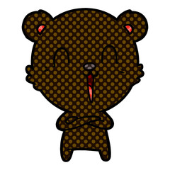 happy cartoon bear
