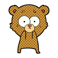 anxious bear cartoon