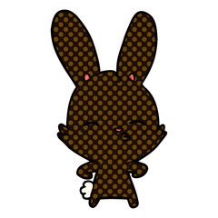 curious bunny cartoon